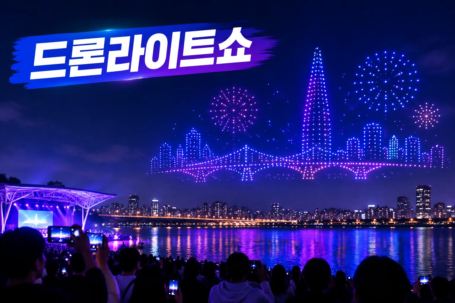 10월 9일 한강 드론라이트쇼 대표 이미지