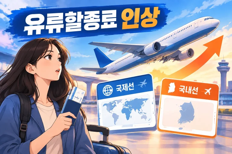 10월 유류할증료 대표 이미지