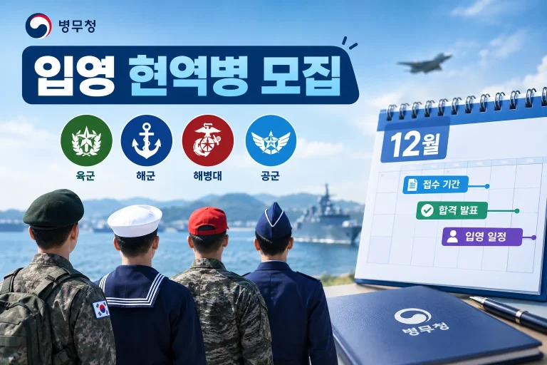 2026년 12월 입영 현역병 모집 대표 이미지