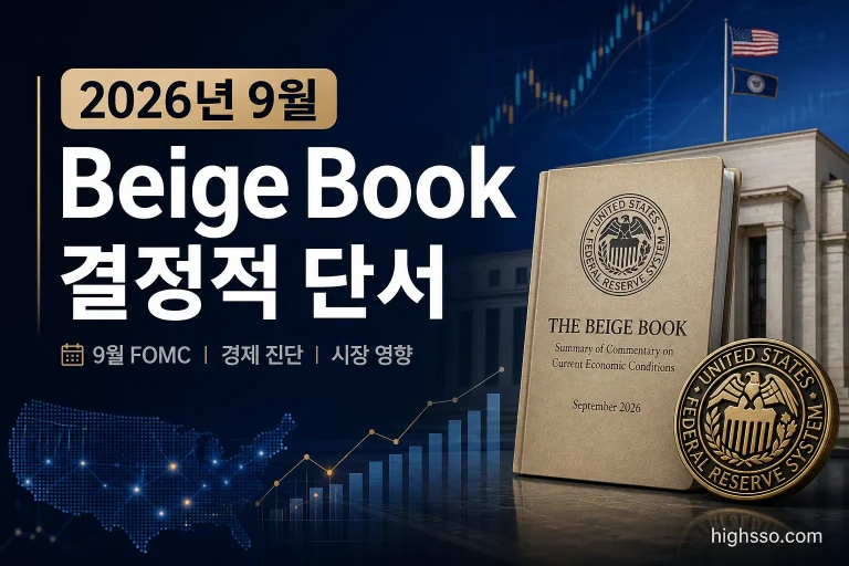 2026년 9월 Beige Book 발표 일정과 미국 연준 12개 지역을 보여주는 인포그래픽