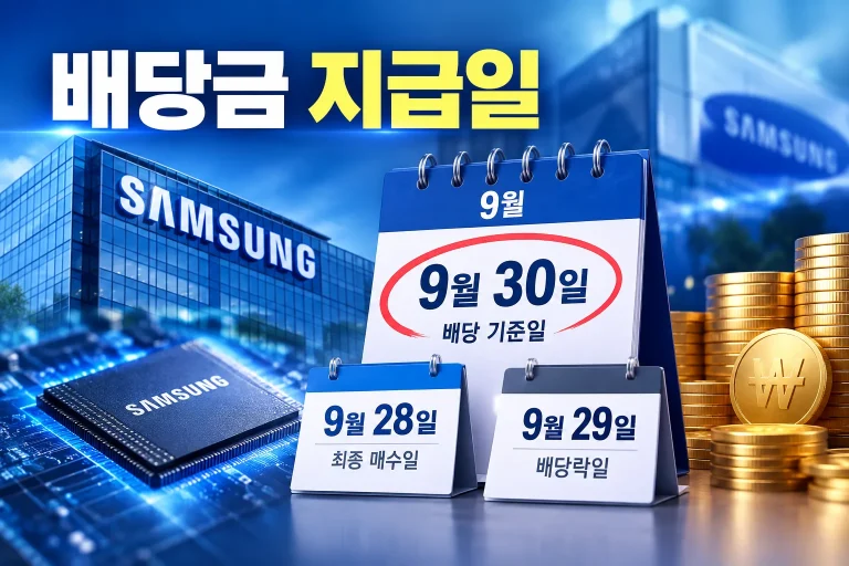 삼성전자 배당금 2026 대표 이미지