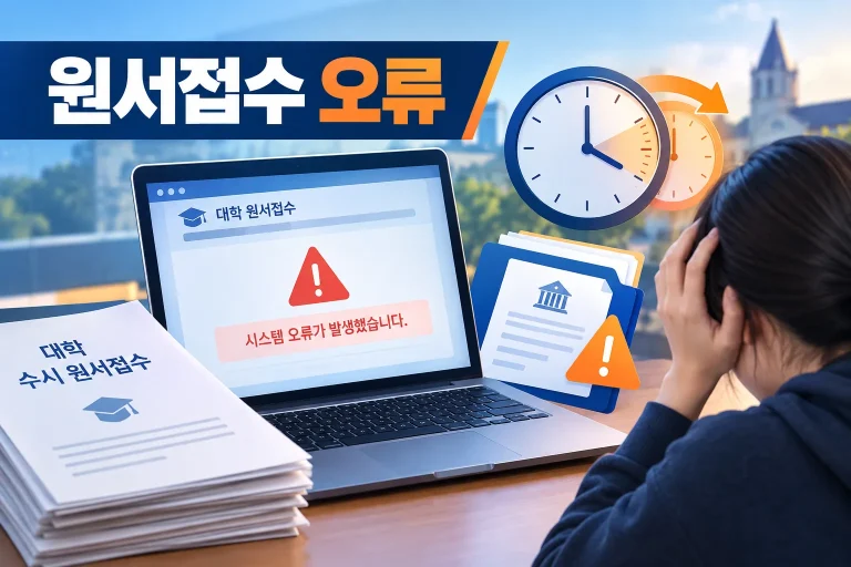 2027 수시 원서접수 먹통 사태 대표 이미지
