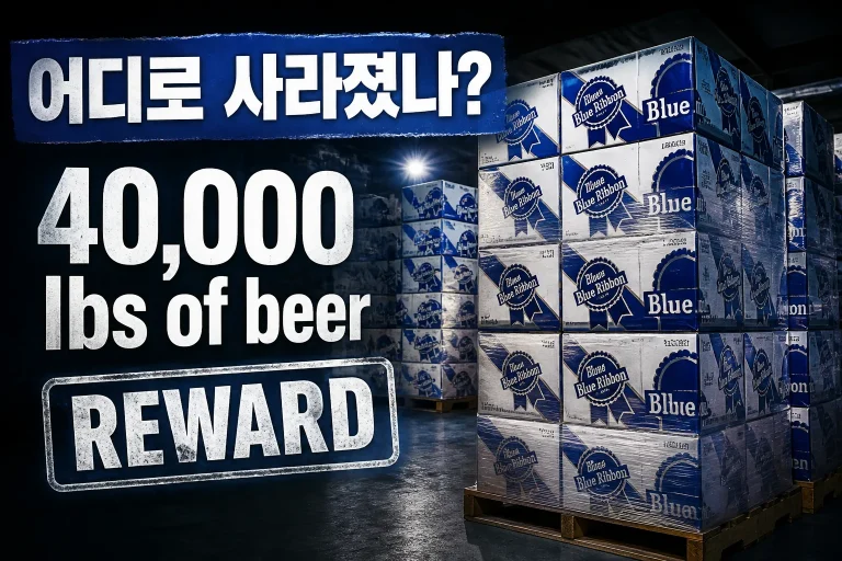 맥주 4만 파운드 도난 대표 이미지
