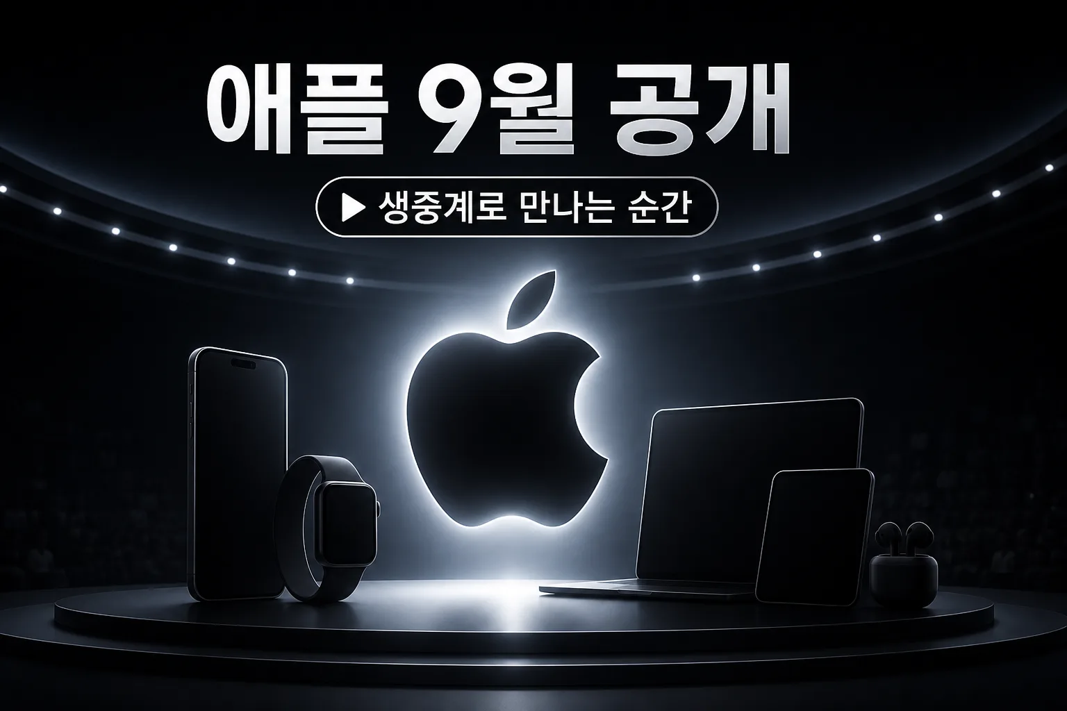 애플 9월 신제품 공개 행사 대표 이미지