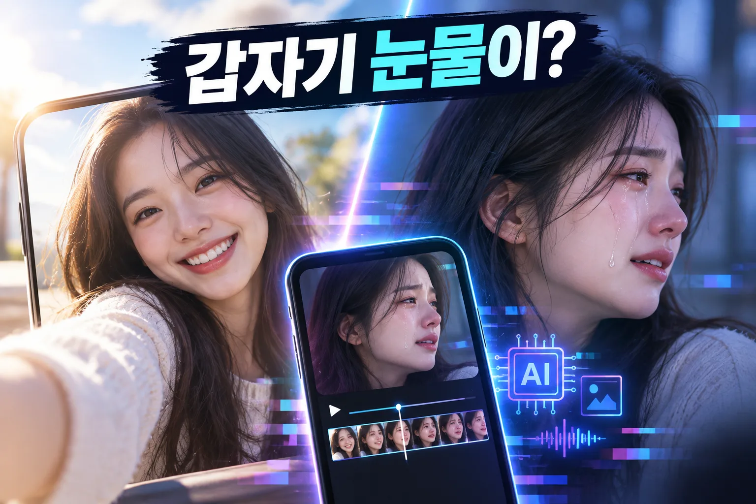 AI 눈물 영상 대표 이미지
