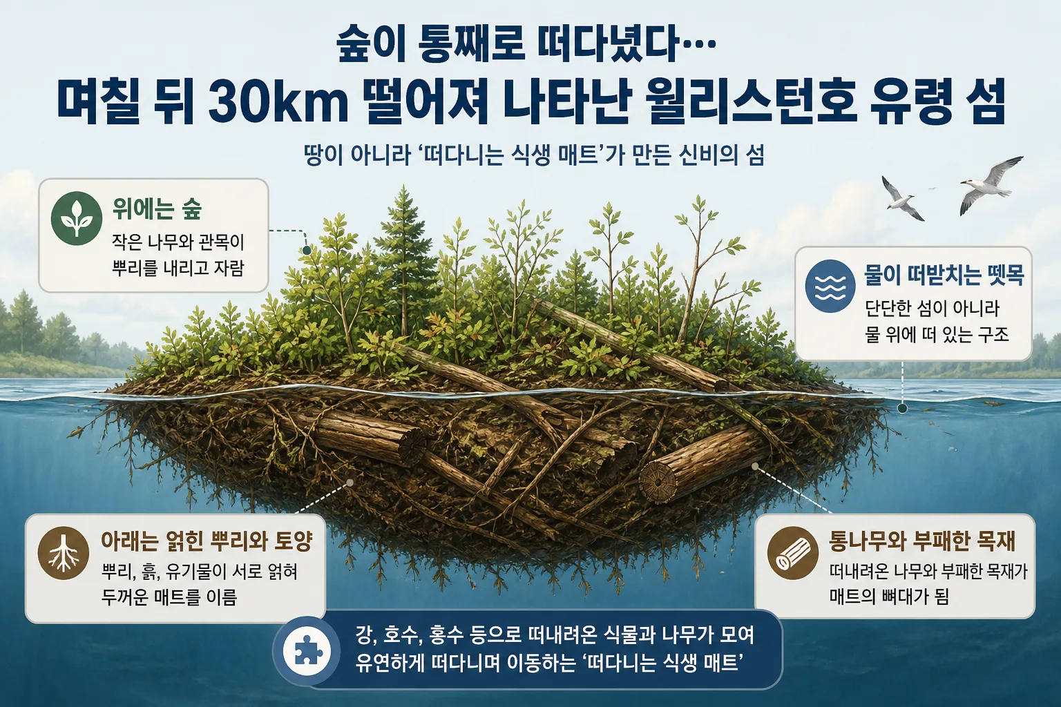 윌리스턴호 유령 섬 핵심 정보