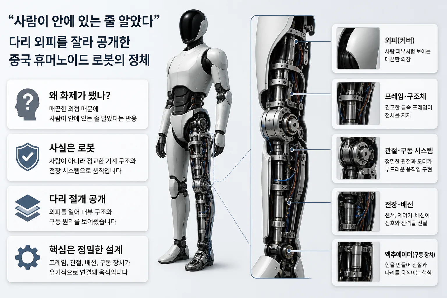 중국 휴머노이드 로봇 핵심 정보