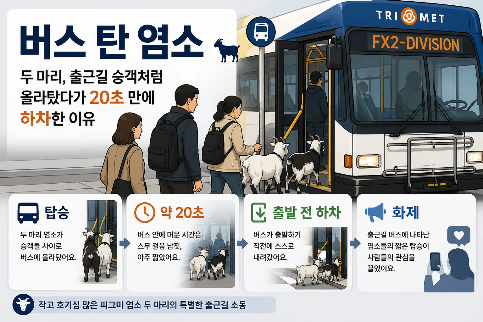 버스 탄 염소 핵심 정보