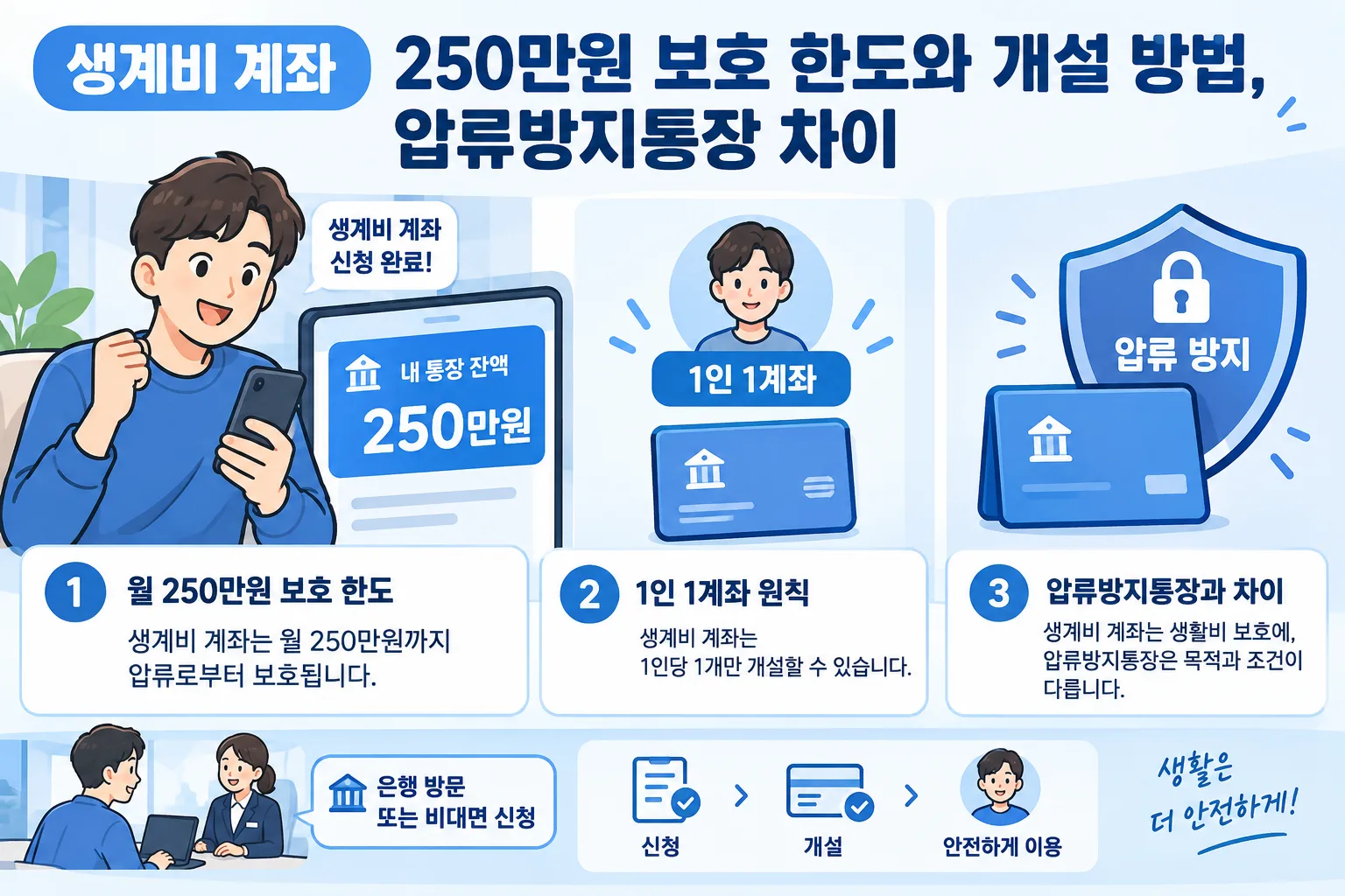 생계비 계좌 핵심 정보
