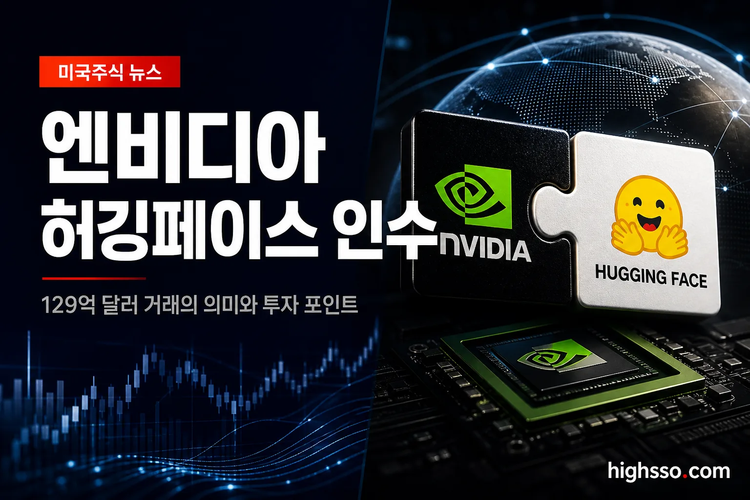 엔비디아 허깅페이스 인수와 129억 달러 규모의 오픈소스 AI 플랫폼 거래