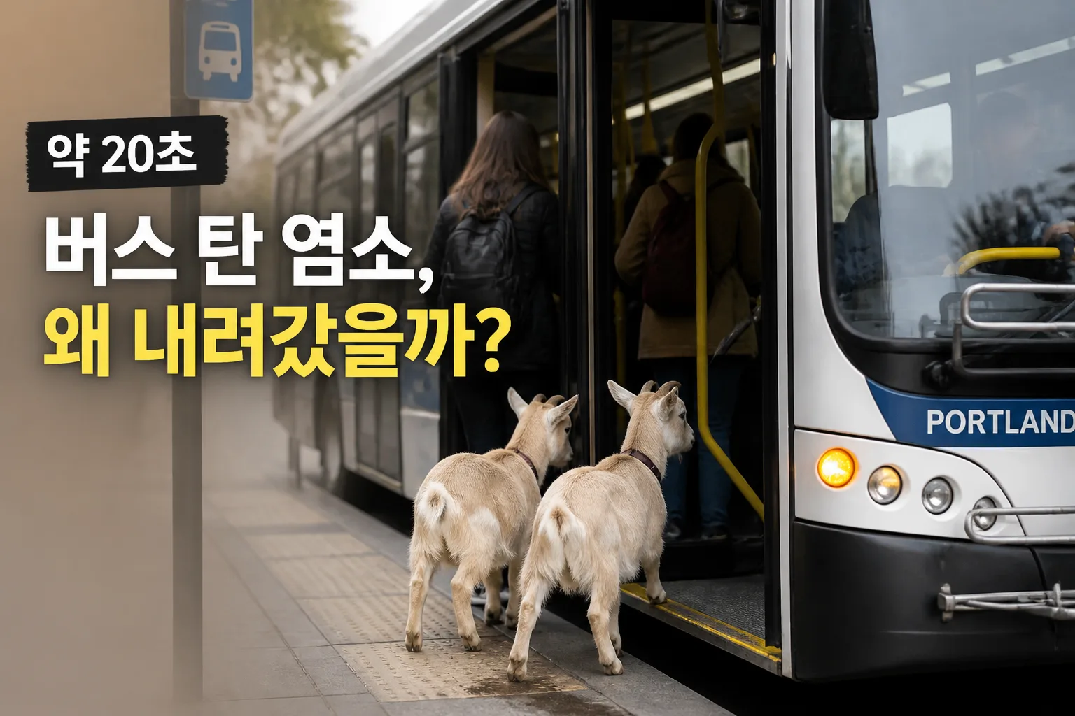 버스 탄 염소 대표 이미지