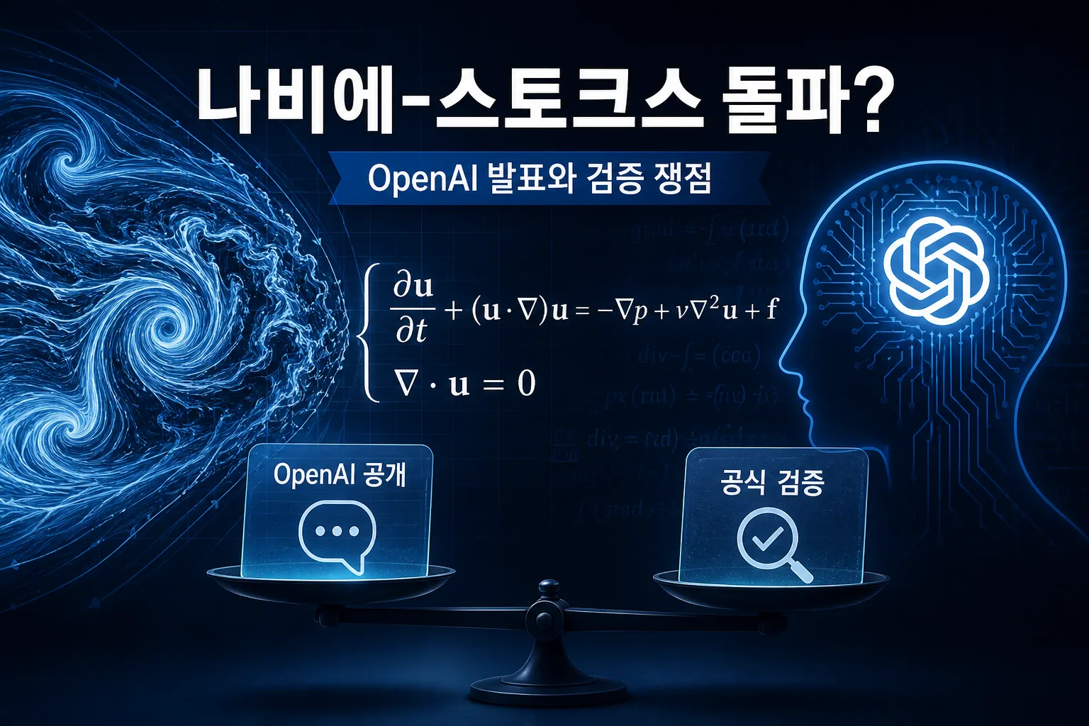 나비에-스토크스 문제 대표 이미지