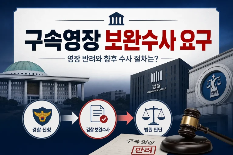 김병기 구속영장 보완수사 요구 대표 이미지