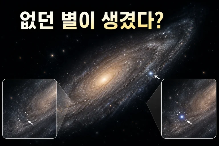 수천만 년 전 폭발의 빛 대표 이미지