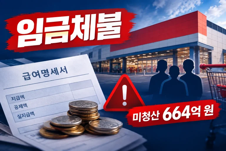 홈플러스 임금체불 대표 이미지