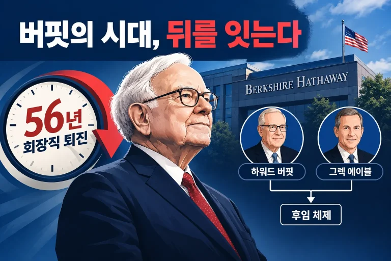 워런 버핏 버크셔 회장직 퇴진 대표 이미지