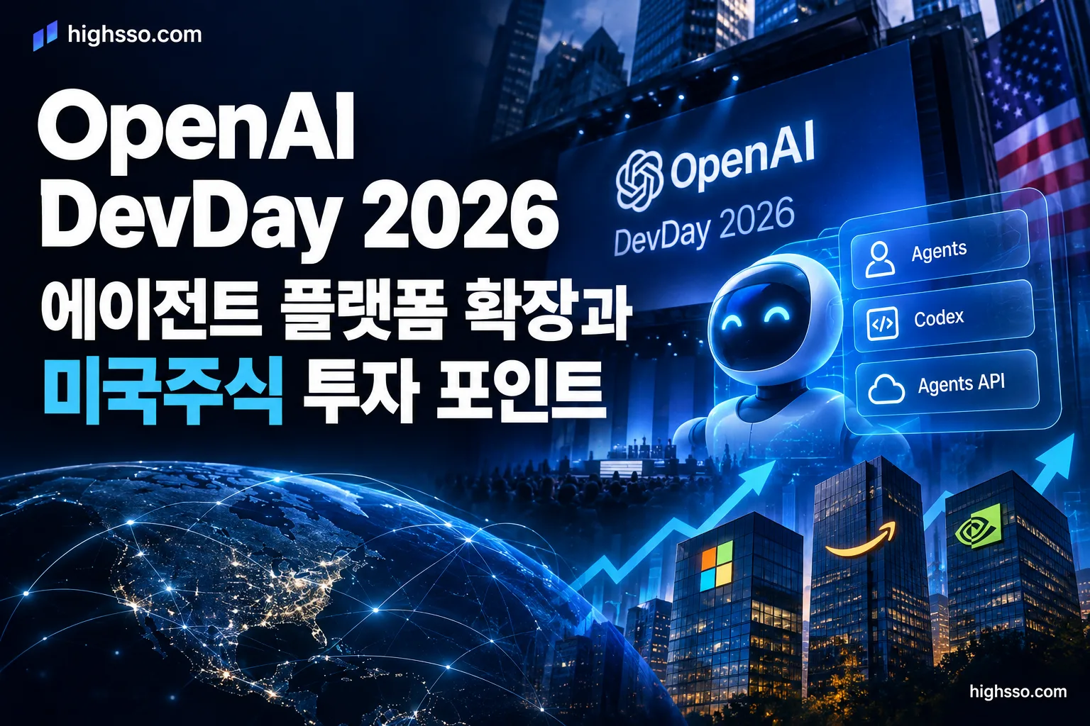OpenAI DevDay 2026 에이전트 플랫폼과 미국주식 영향 인포그래픽