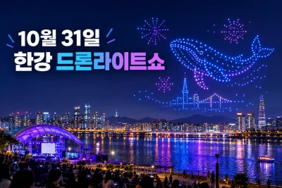 10월 31일 한강 드론라이트쇼 대표 이미지