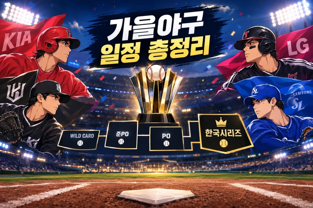 2026 가을야구 일정 대표 이미지