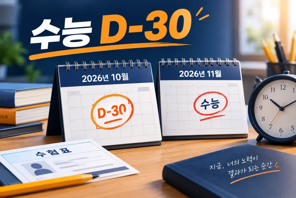 2027학년도 수능 D-30 대표 이미지