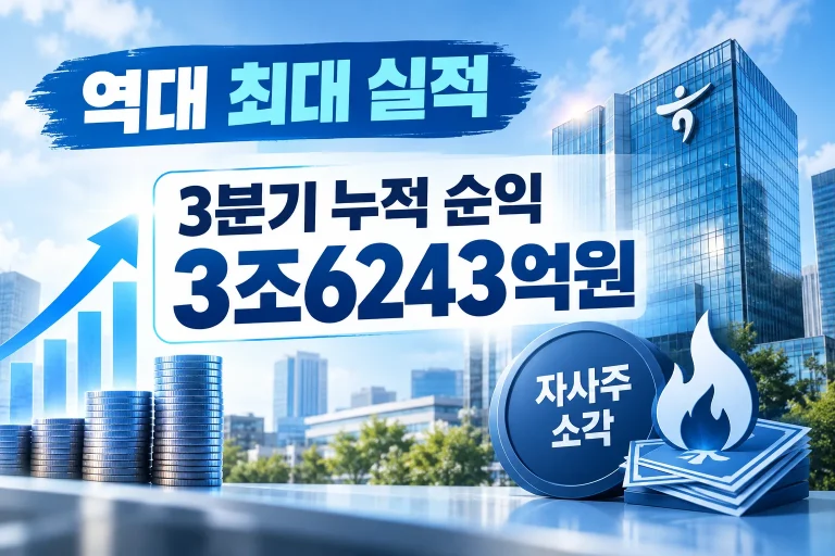 하나금융 3분기 누적 순익 대표 이미지