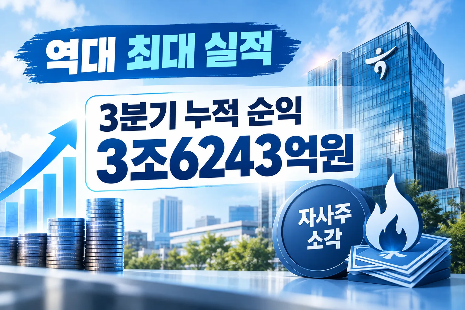 하나금융 3분기 누적 순익 대표 이미지