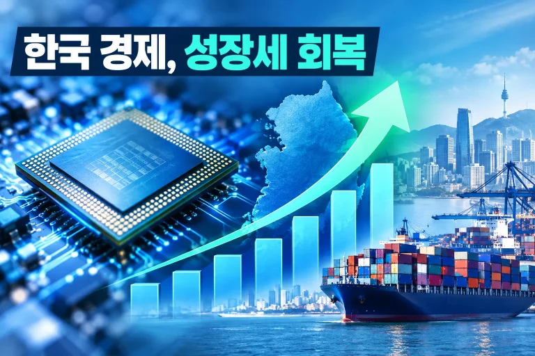 한국 3분기 GDP 1.0% 성장 대표 이미지