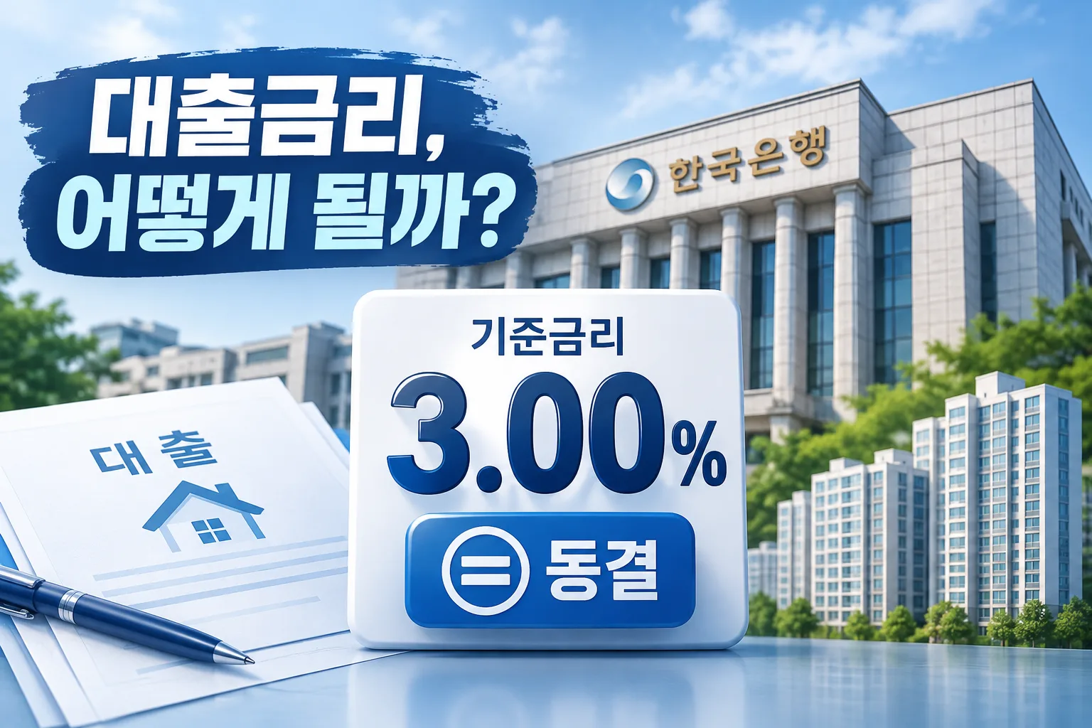 기준금리 3.00% 동결 대표 이미지
