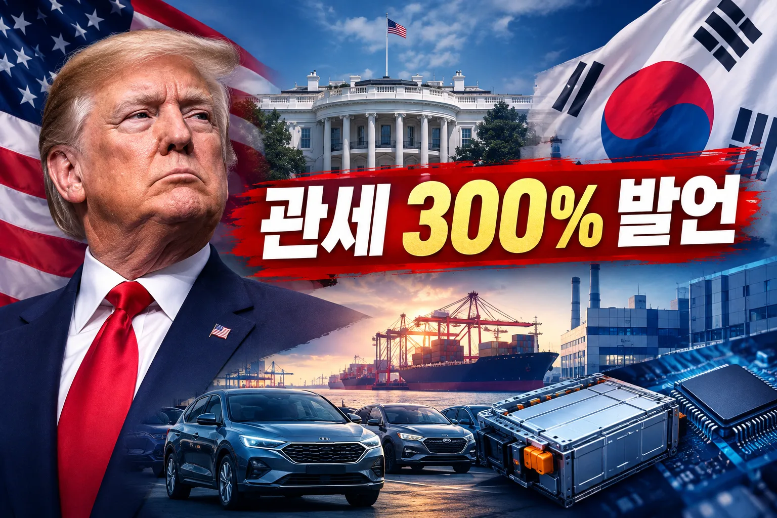 트럼프 한국 관세 300% 대표 이미지