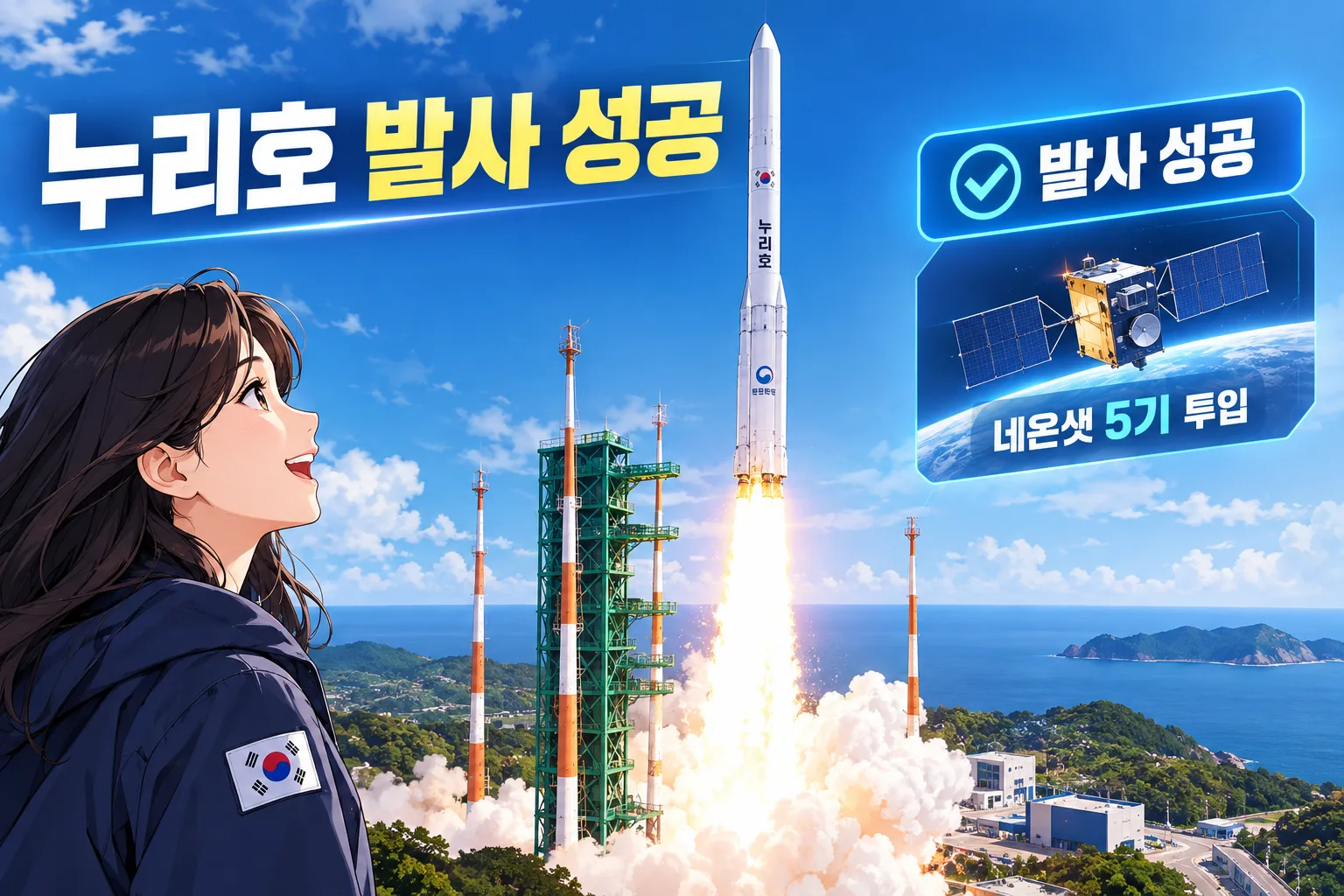 누리호 5차 발사 성공 대표 이미지