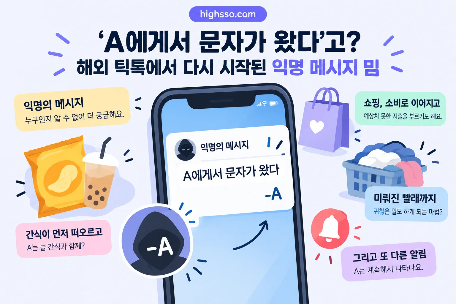 A에게서 문자가 왔다 핵심 정보