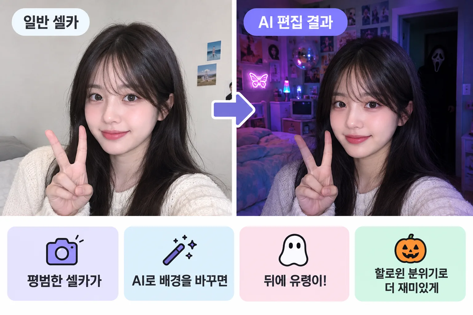 할로윈 AI 사진 놀이 핵심 정보