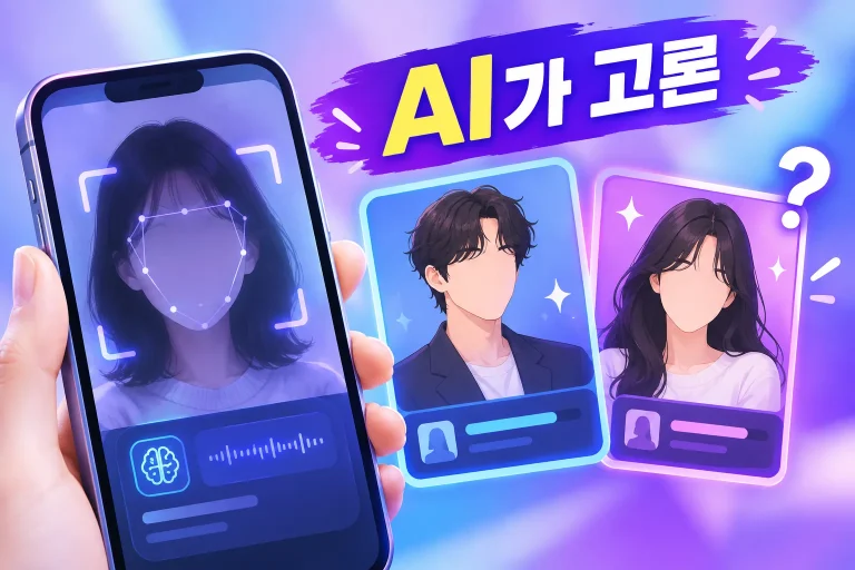 AI가 내 얼굴을 보고 고른 유명인 대표 이미지