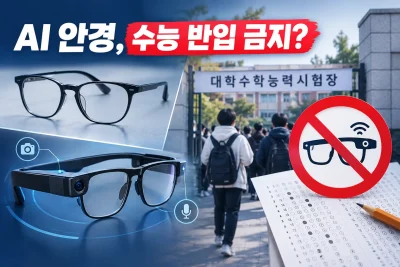 AI 안경 수능 반입 금지 대표 이미지