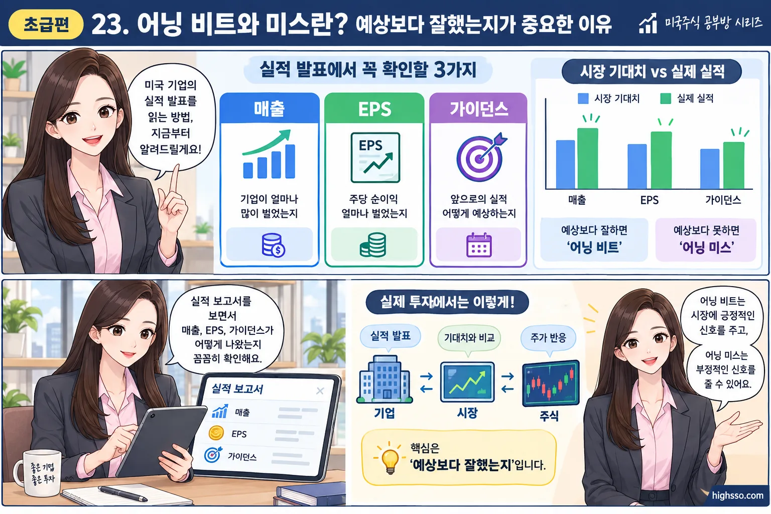 매출 EPS 가이던스로 미국주식 실적 발표를 읽는 방법