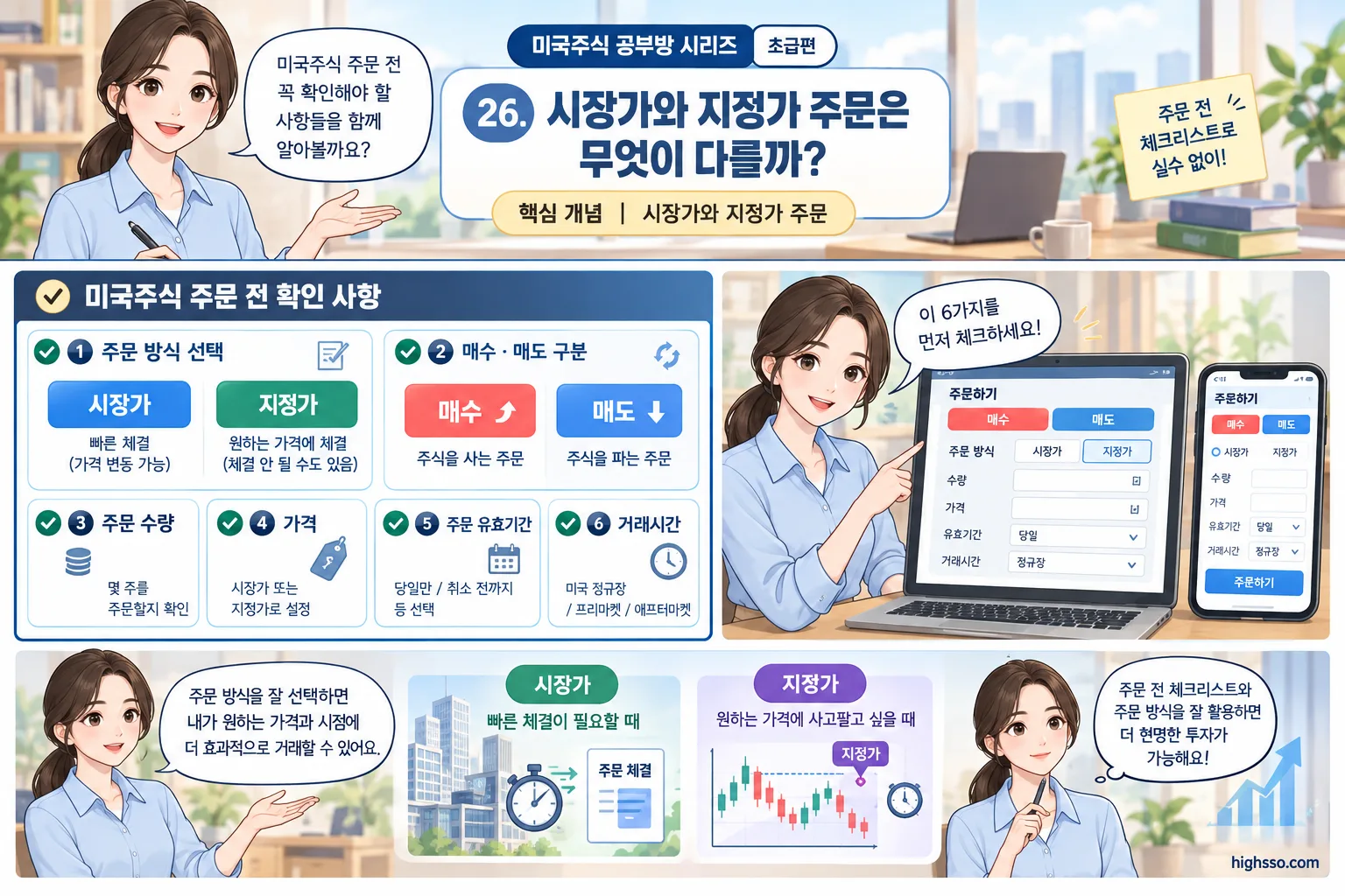 미국주식 시장가와 지정가 주문 전 확인할 항목 체크리스트