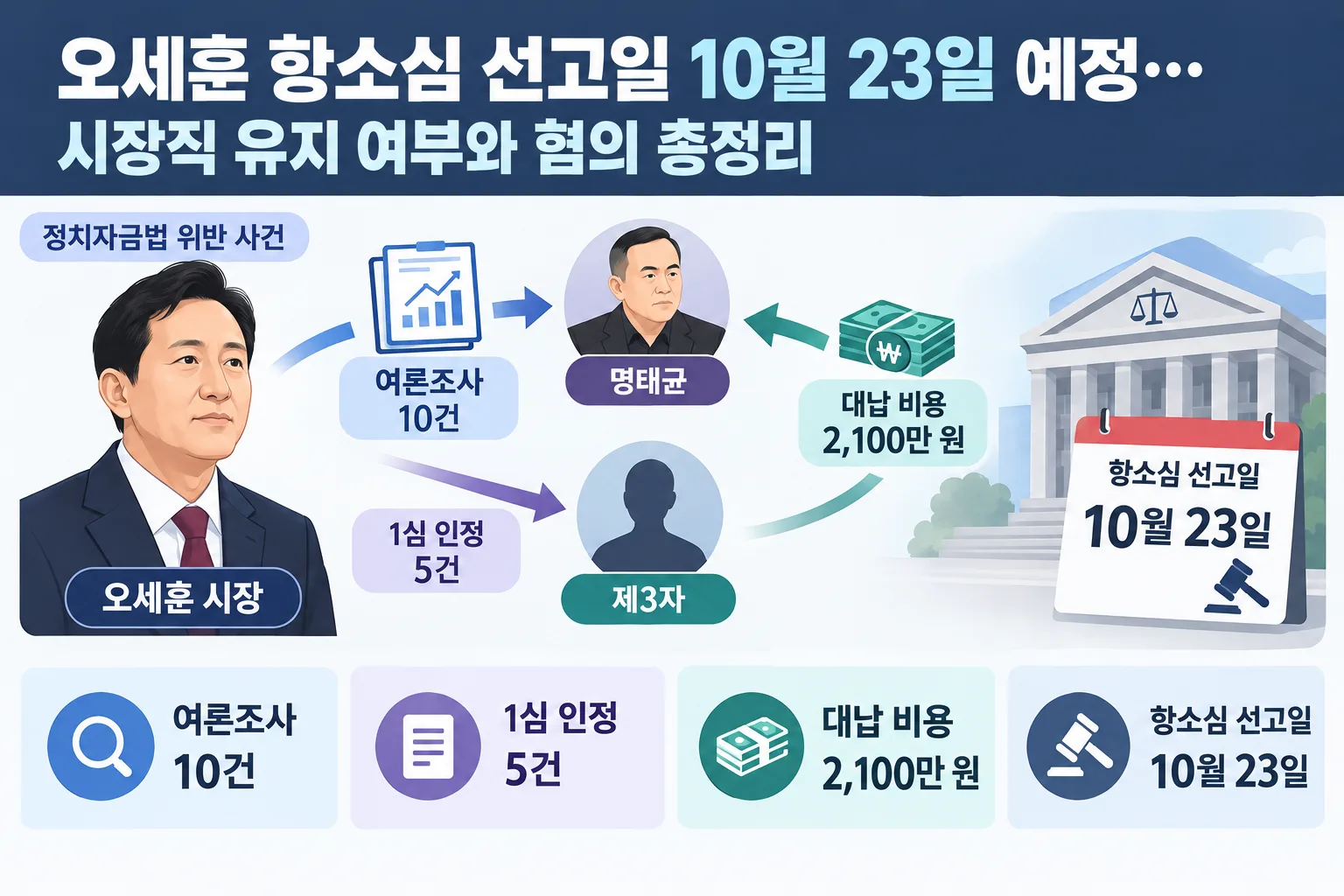 오세훈 항소심 선고일 핵심 정보