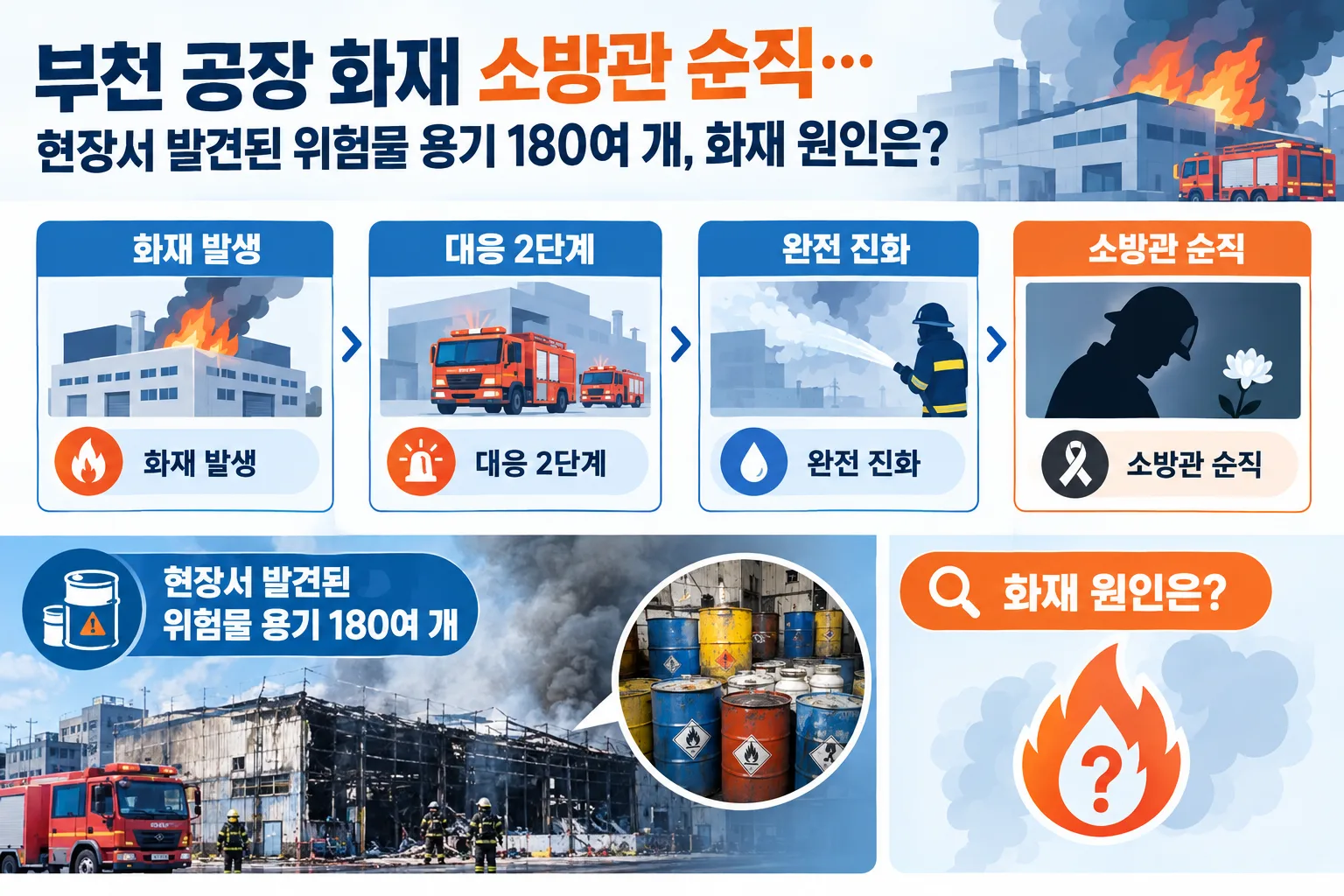부천 공장 화재 핵심 정보