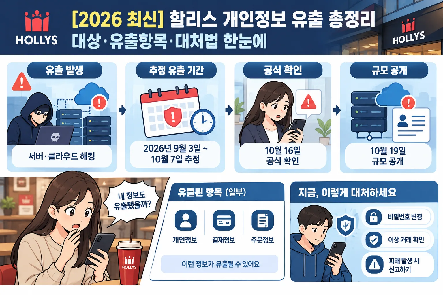 할리스 개인정보 유출 핵심 정보
