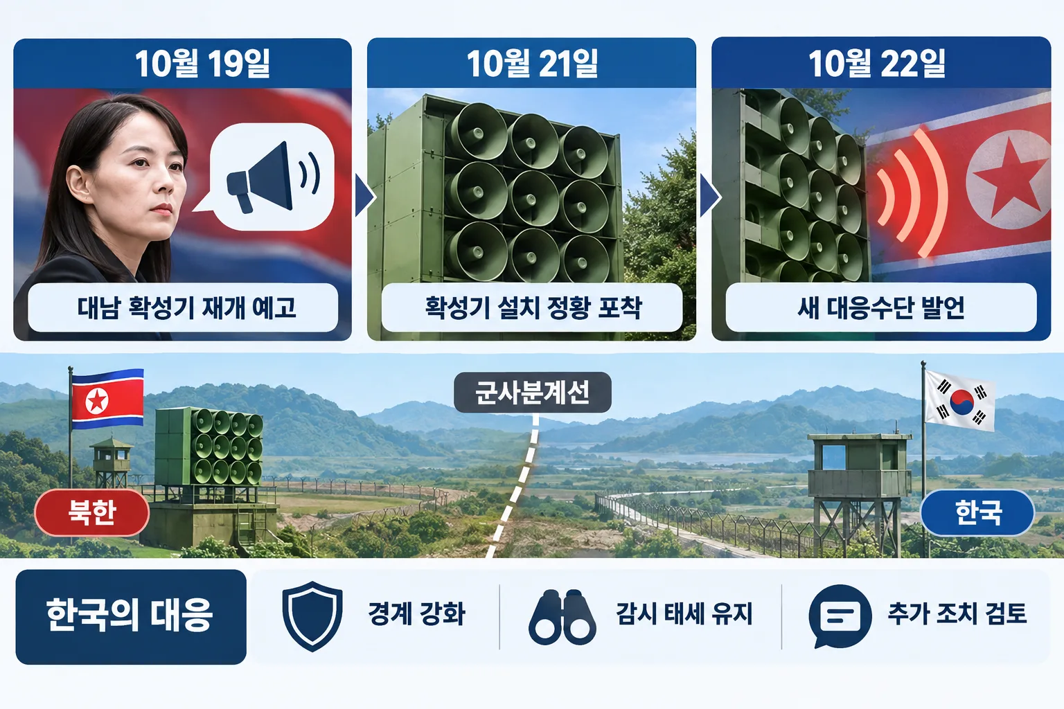김여정 확성기 재개 핵심 정보