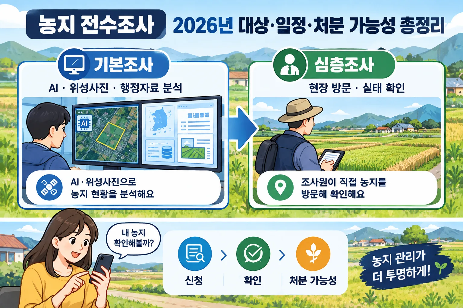 농지 전수조사 핵심 정보