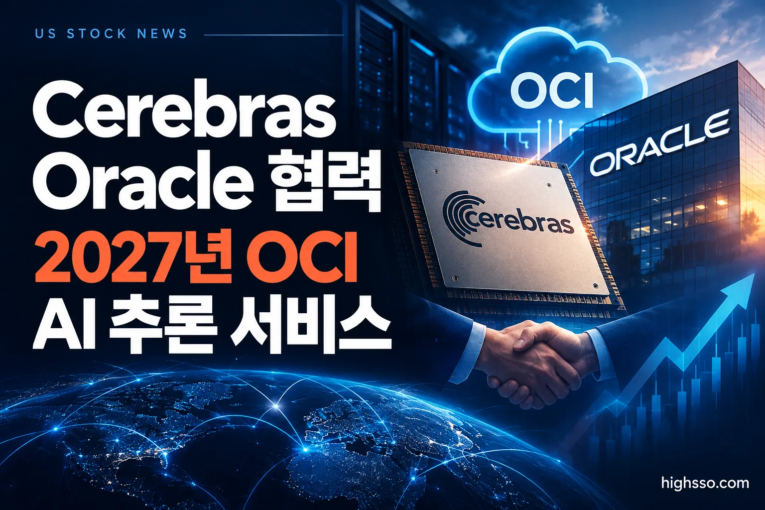 Cerebras Oracle 협력과 2027년 OCI AI 추론 서비스 개념 이미지