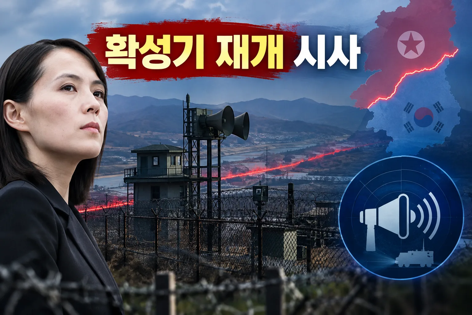 김여정 확성기 재개 대표 이미지