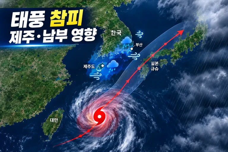 태풍 참피 경로 대표 이미지