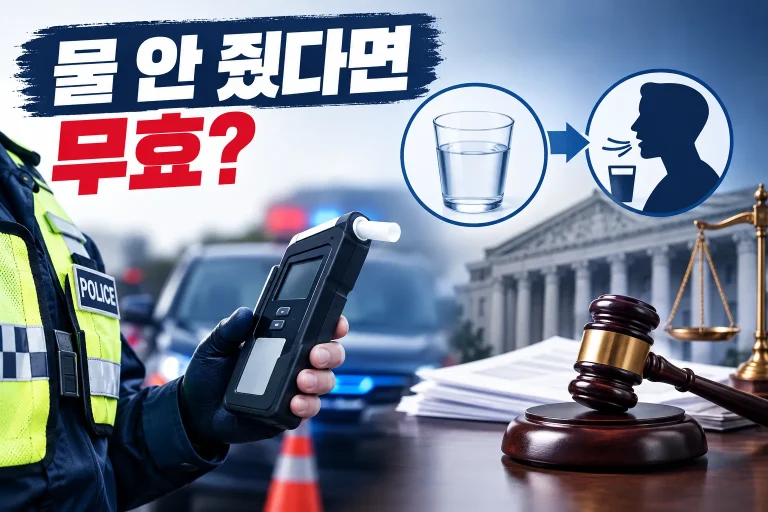 음주측정 전 물 안 줬다면 무효 대표 이미지