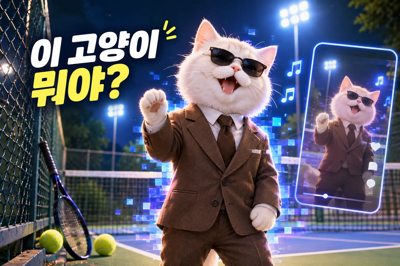 정장을 입은 고양이 대표 이미지