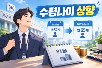 공무원연금 수령나이 상향 대표 이미지