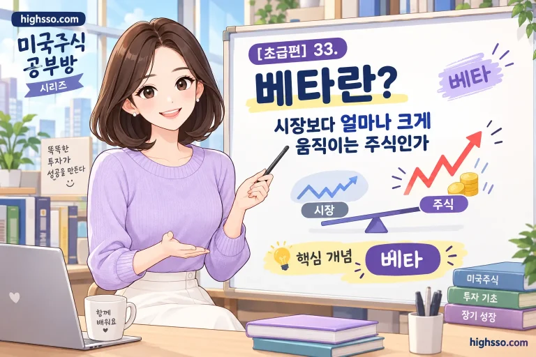 시장보다 얼마나 크게 움직이는지 보여주는 미국주식 베타 개념