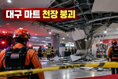 대구 마트 천장 붕괴 사고 대표 이미지