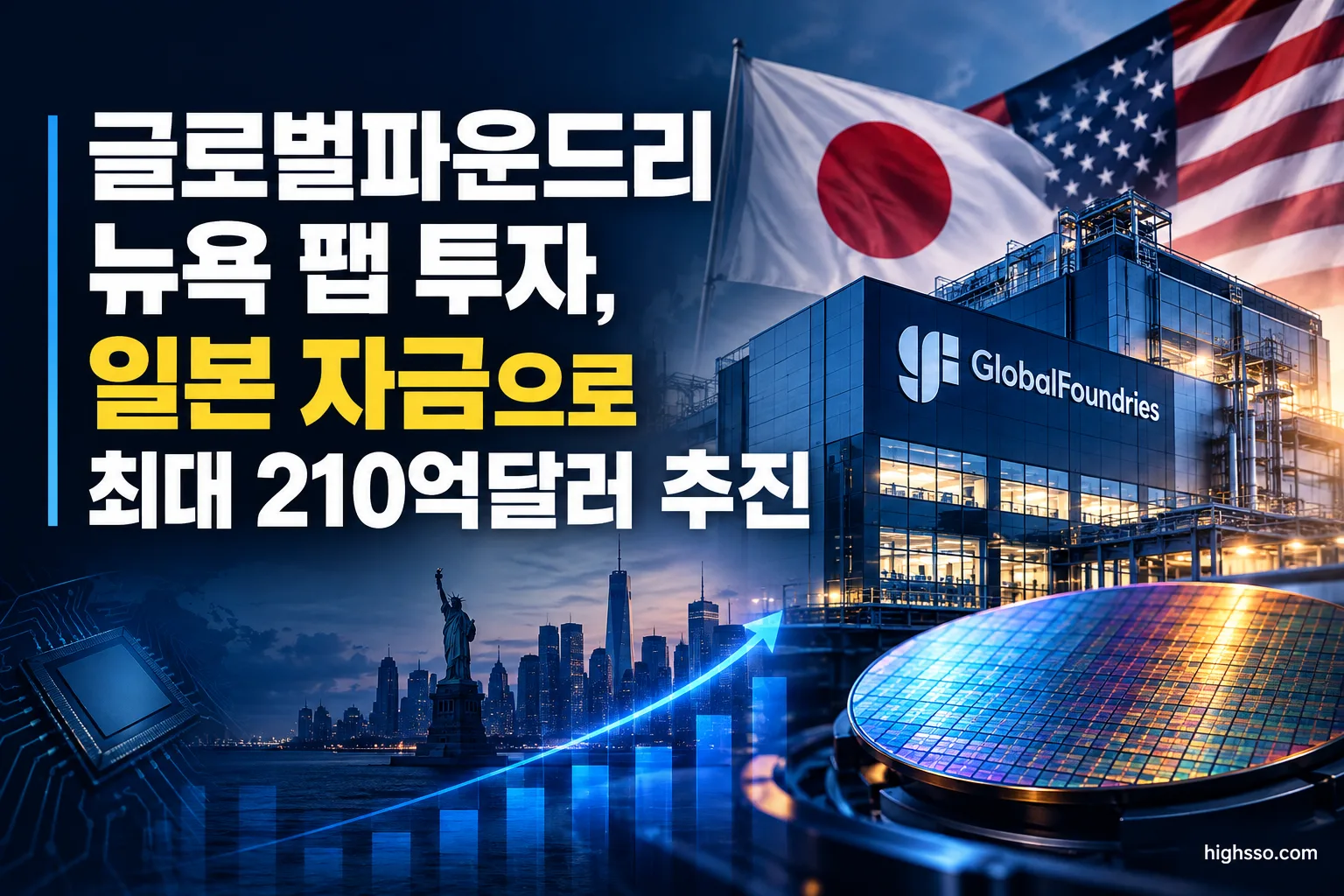 글로벌파운드리 뉴욕 팹 투자와 일본 최대 210억달러 반도체 시설 계획